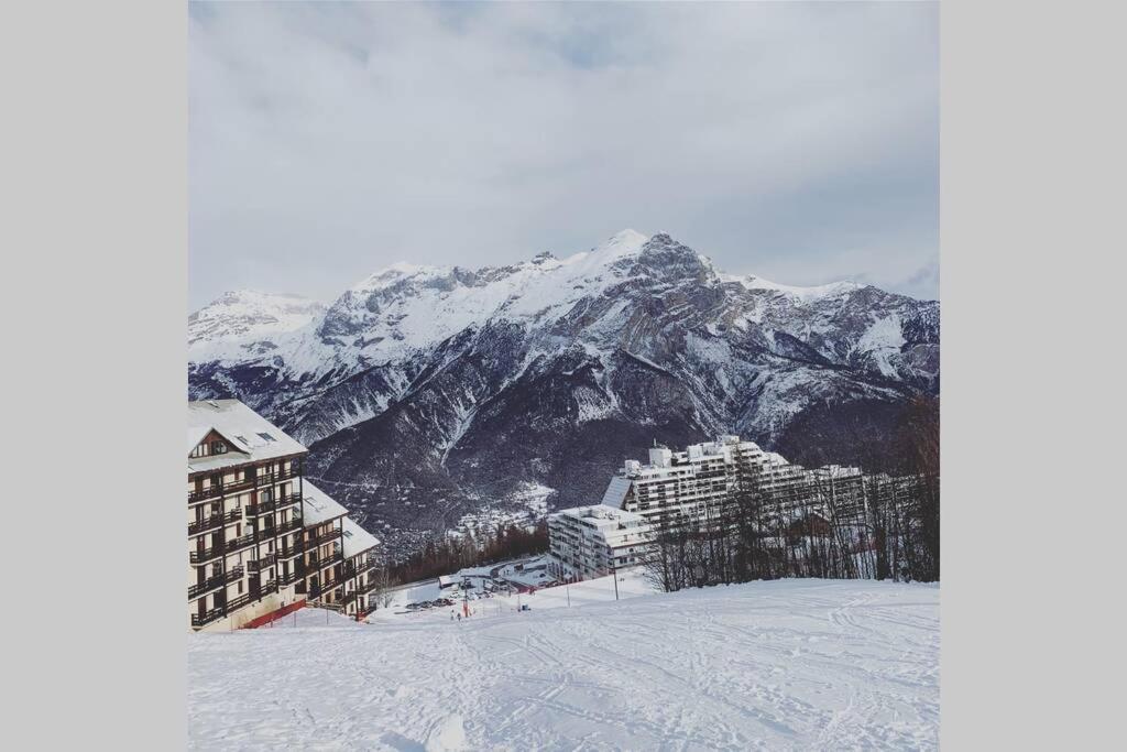 Studio 1600 Pied Des Pistes Avec Magnifique Vue Puy-Saint-Vincent Exterior foto